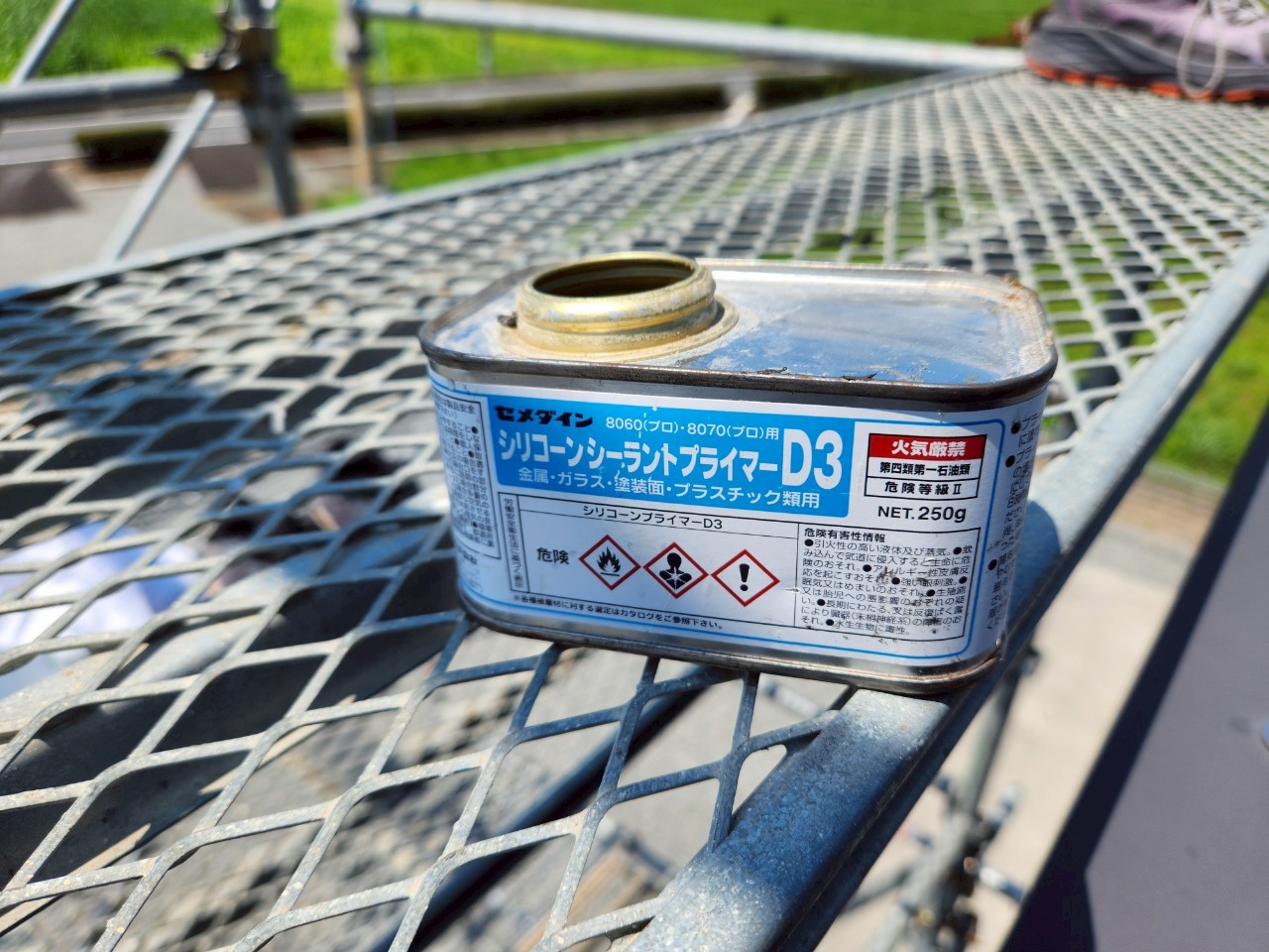 ボルトのコーキングに利用したプライマー